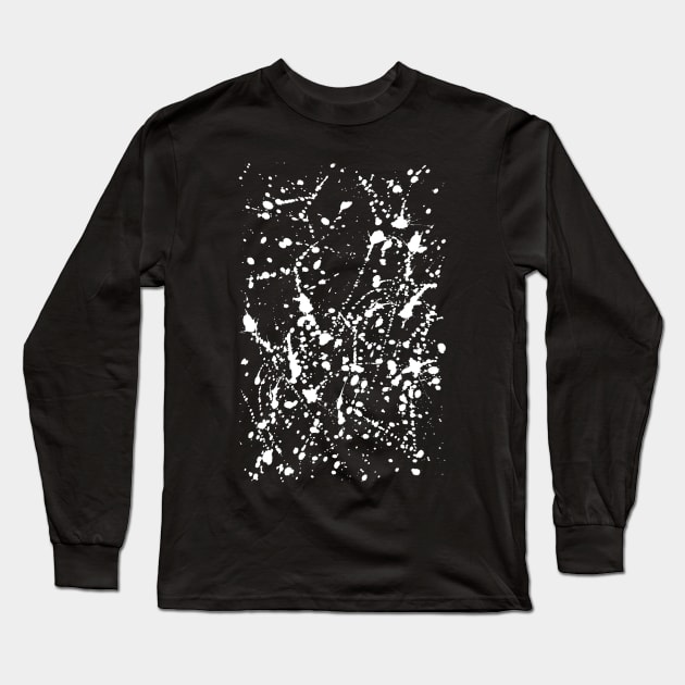 Splat Black Long Sleeve T-Shirt by Emeline